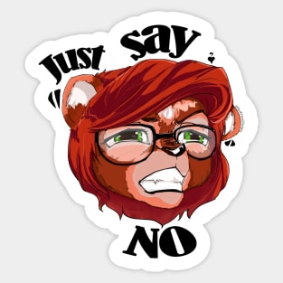 Bears Just Say NO Sticker